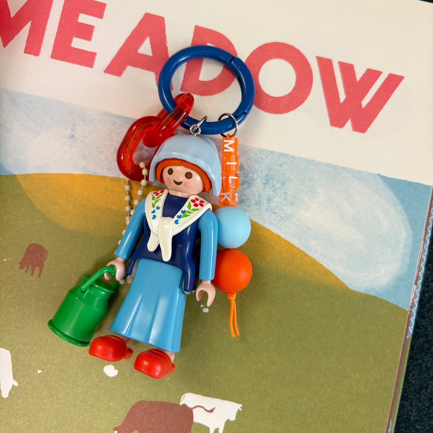 Vintage Lady_Milk_Keychain