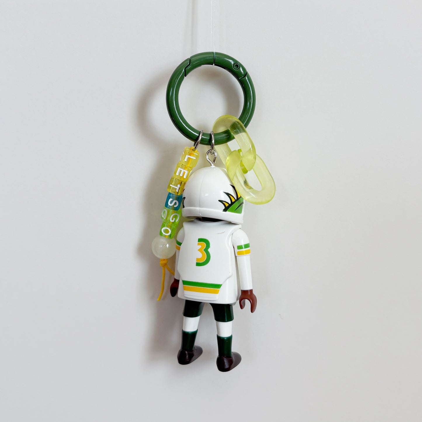 Football Green Team Keychain