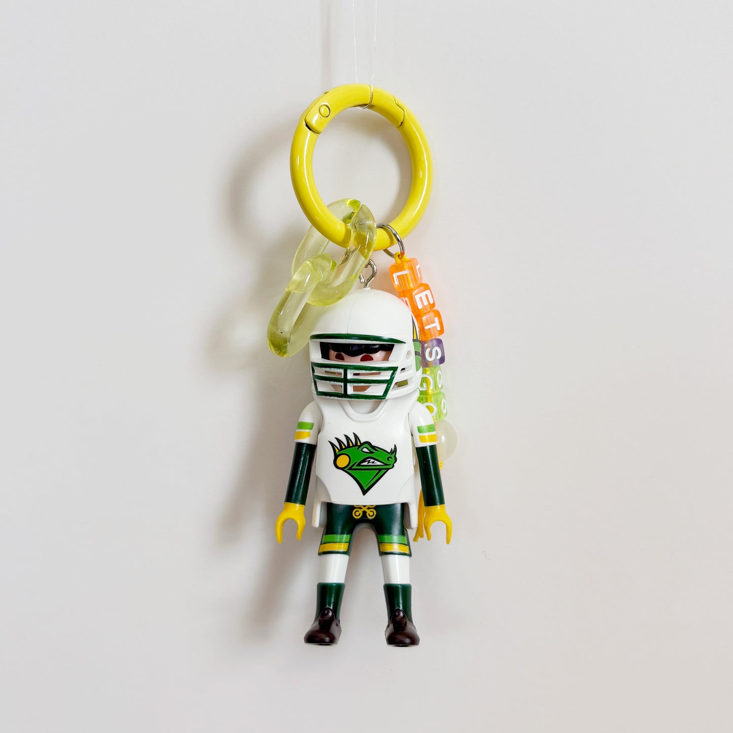 Football Green Team Keychain