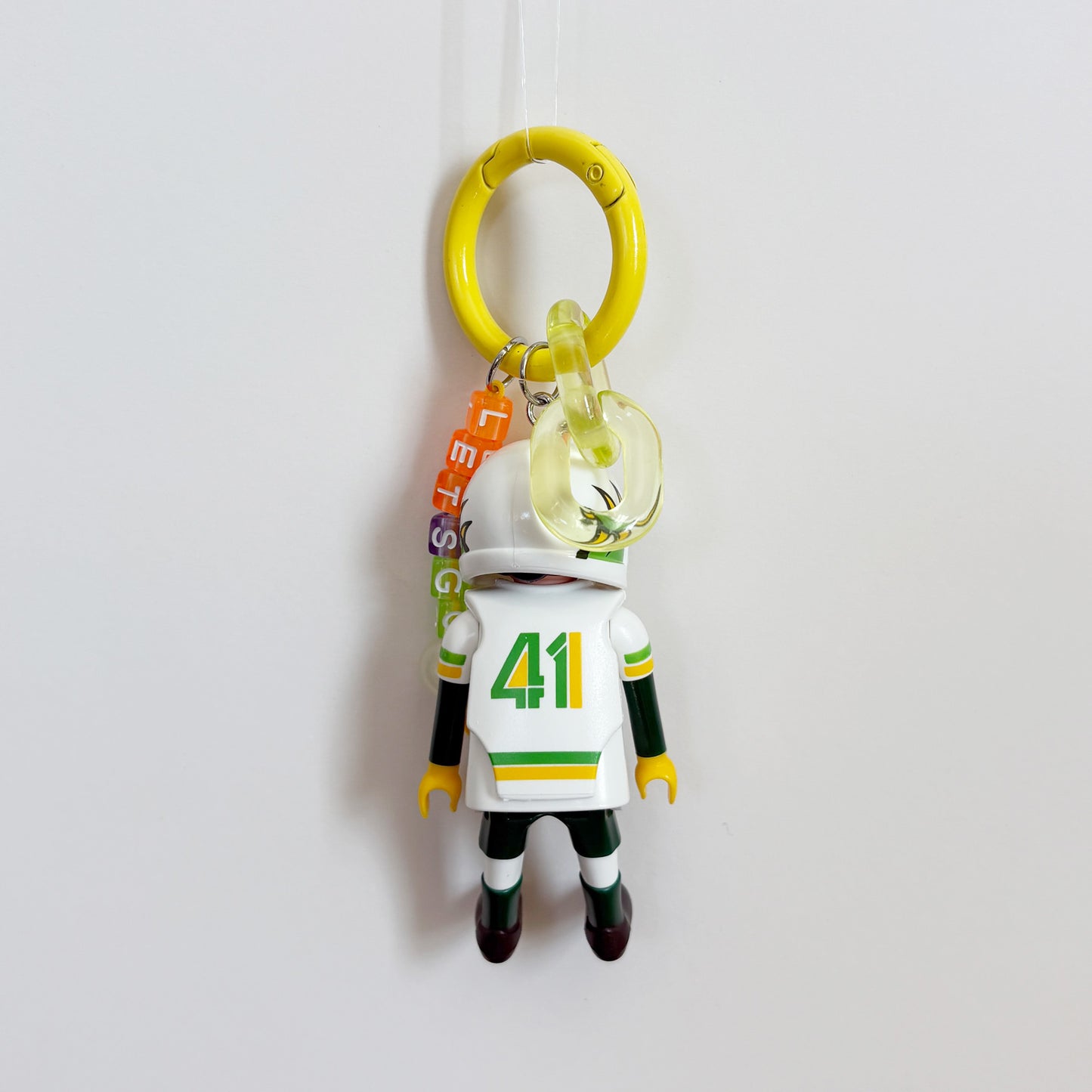 Football Green Team Keychain