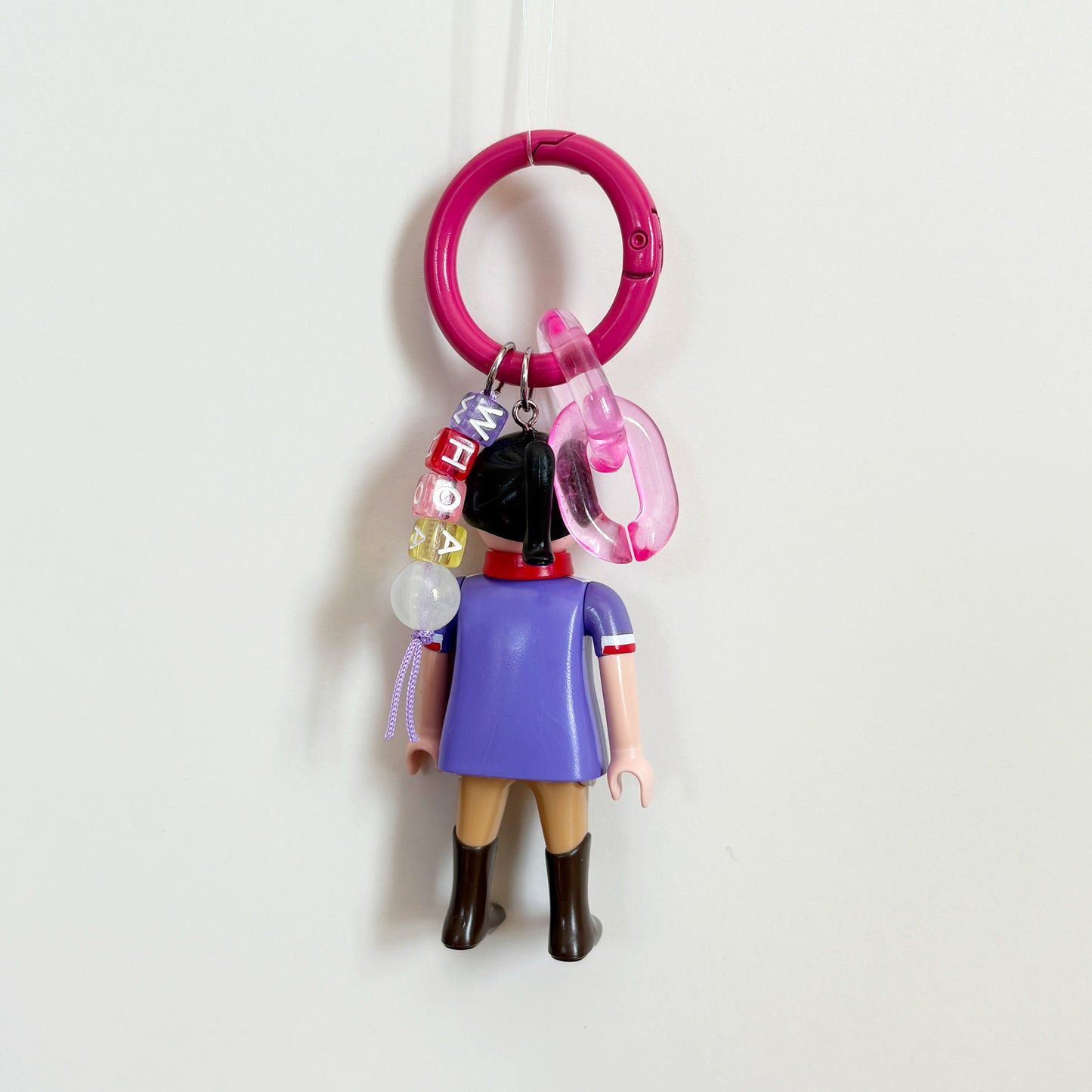 Horse riding Lady Keychain