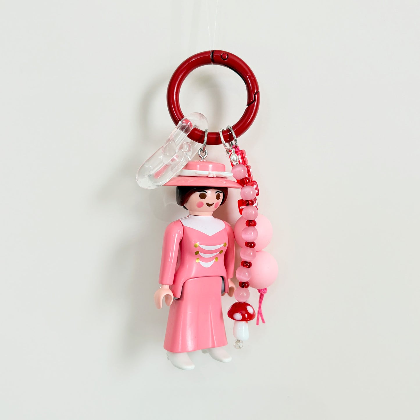 Vintage Lady_Pink Dress_Keychain