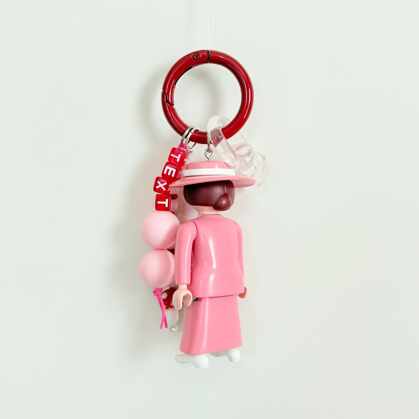 Vintage Lady_Pink Dress_Keychain