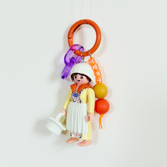 Vintage Lady_Bakery_Keychain