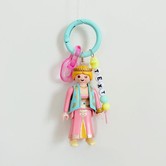 Vintage Lady_Pink hippie_Keychain