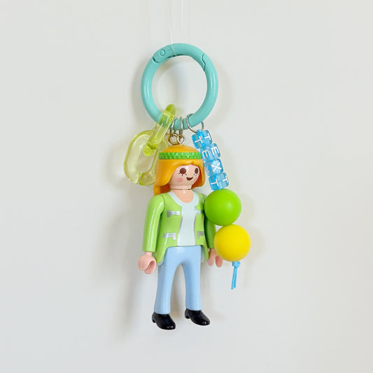 Vintage Lady_Hippie_Keychain