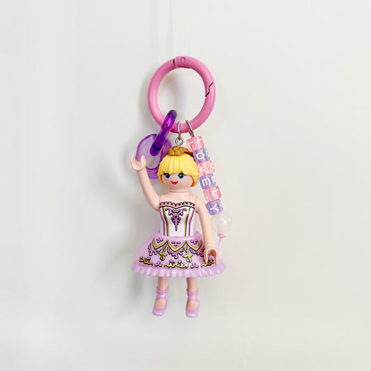 Pink Ballerina Keychain