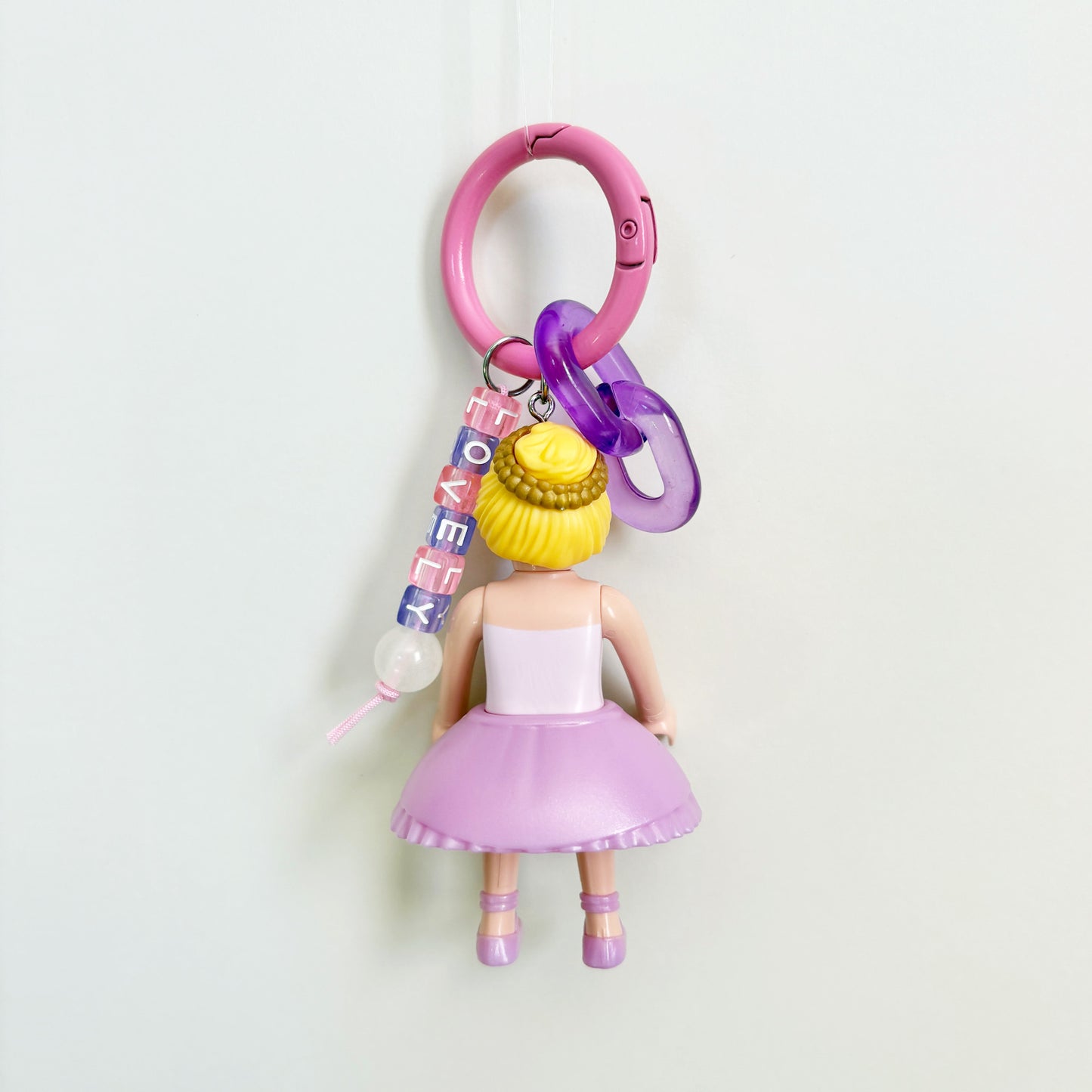 Pink Ballerina Keychain