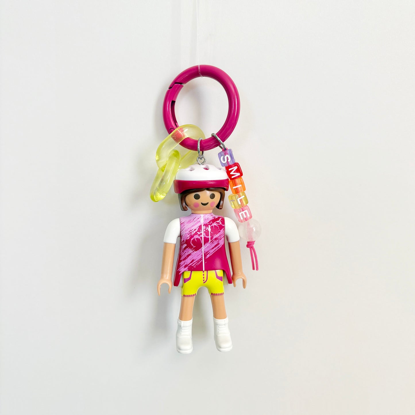 Bike Lady Keychain