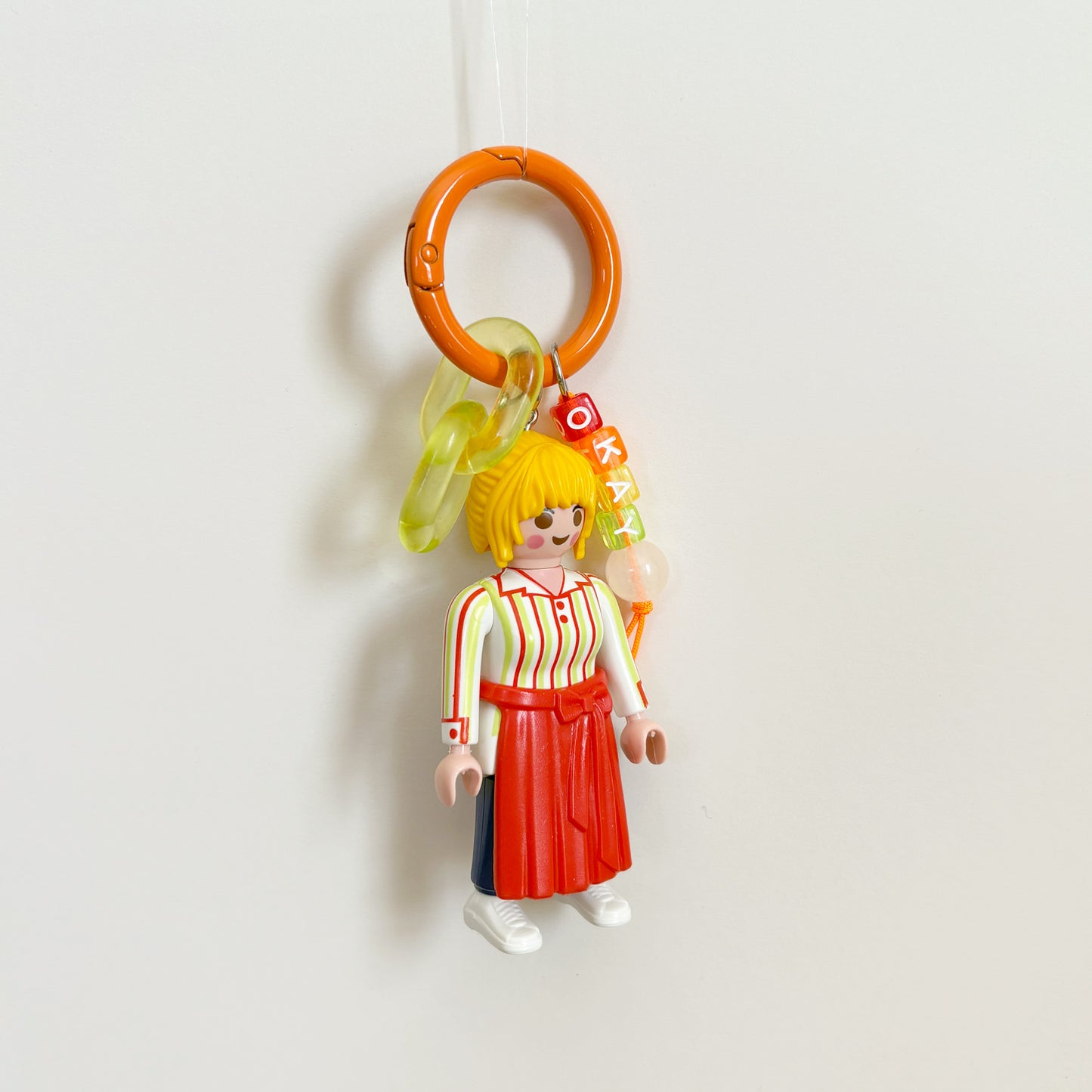 Okay Apron Lady Keychain