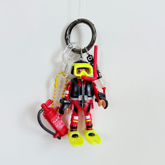 Marine Fireman Keychain